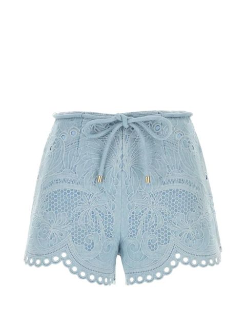 ZIMMERMANN embroidered denim shorts - Blue - zdjęcie produktu nr 1