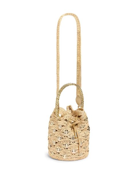 Rabanne 1969 Raphia Wave Paco bucket bag - Neutrals - zdjęcie produktu nr 2