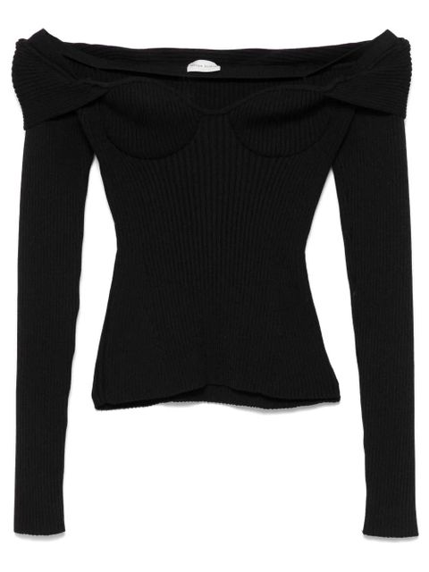 Magda Butrym ribbed sweater - Black - zdjęcie produktu nr 2