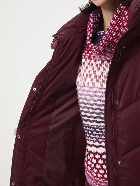 Medicine płaszcz damski kolor bordowy