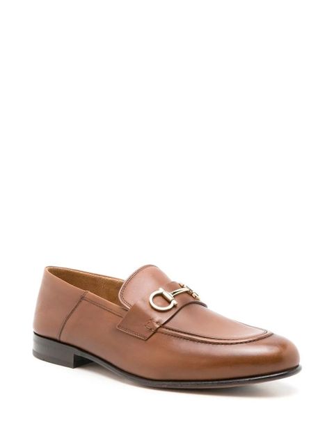 Ferragamo Gancini collapsible-heel loafers - Brown - zdjęcie produktu nr 2