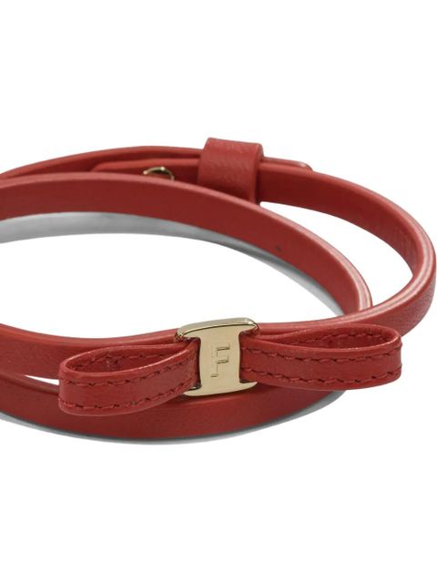 Ferragamo bow-detail bracelet - Red - zdjęcie produktu nr 2