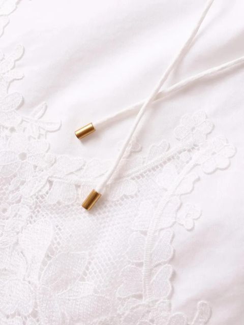 ZIMMERMANN lace ruffled blouse - White - zdjęcie produktu nr 2
