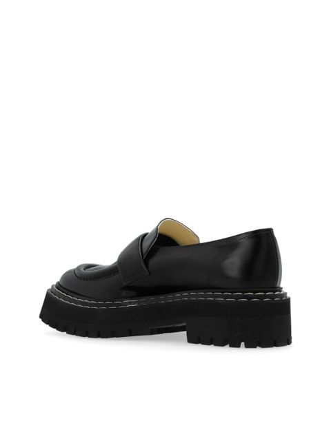 Proenza Schouler lug-sole leather loafers - Black