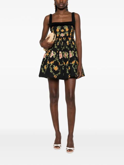 Agua By Agua Bendita Barbara floral mini dress - Black - zdjęcie produktu nr 2