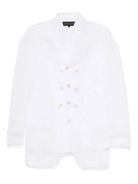 Comme Des Garçons mesh blazer - White - zdjęcie produktu nr 1