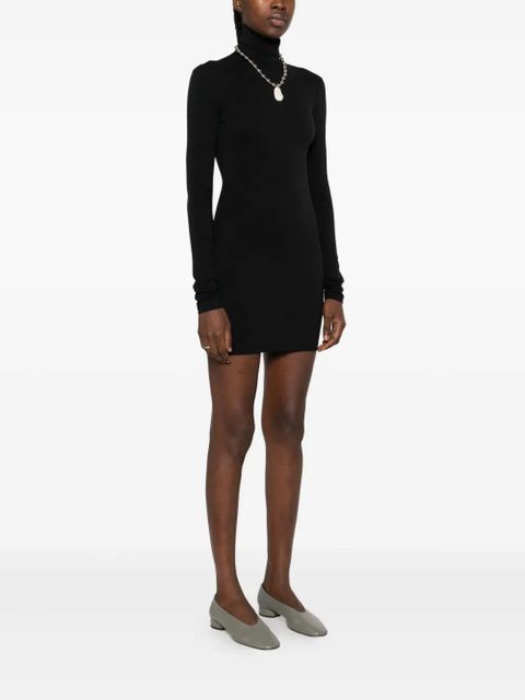 Nanushka turtleneck mini dress - Black