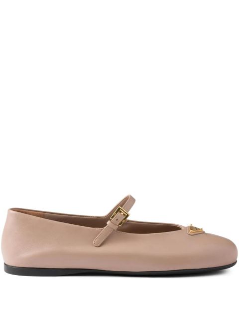 Prada leather ballet flats - Pink - zdjęcie produktu nr 1