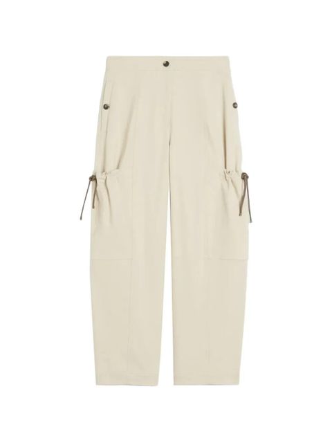 Max Mara drawstring pocket trousers - Neutrals - zdjęcie produktu nr 1