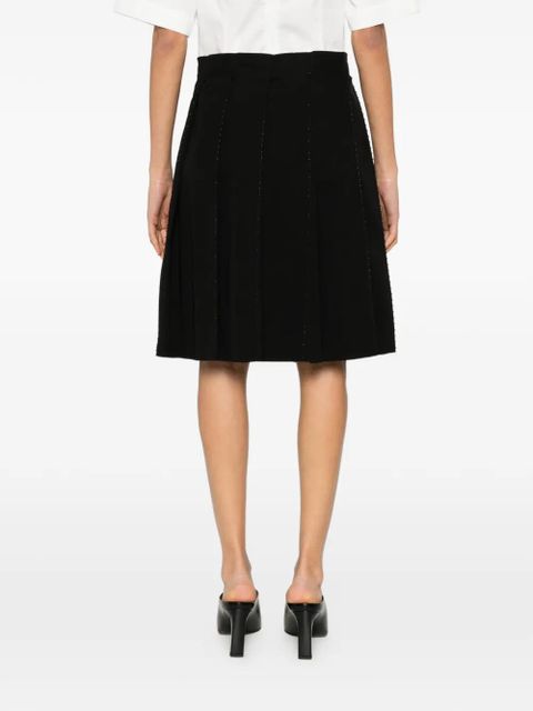 TOTEME beaded pleated mini skirt - Black