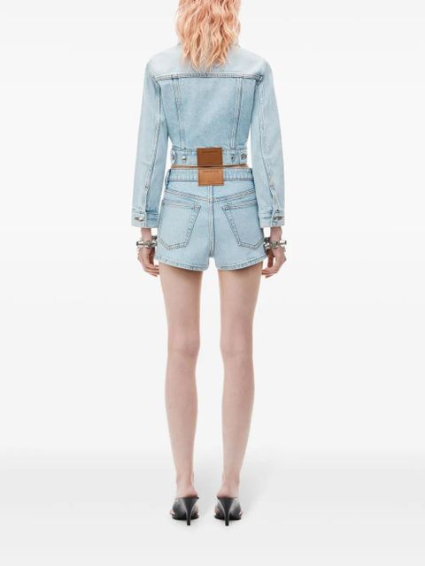 Alexander Wang mid-rise denim skort - Blue