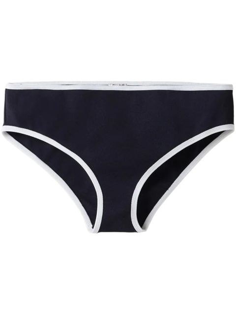 Miu Miu technical-knit bikini bottom - Blue