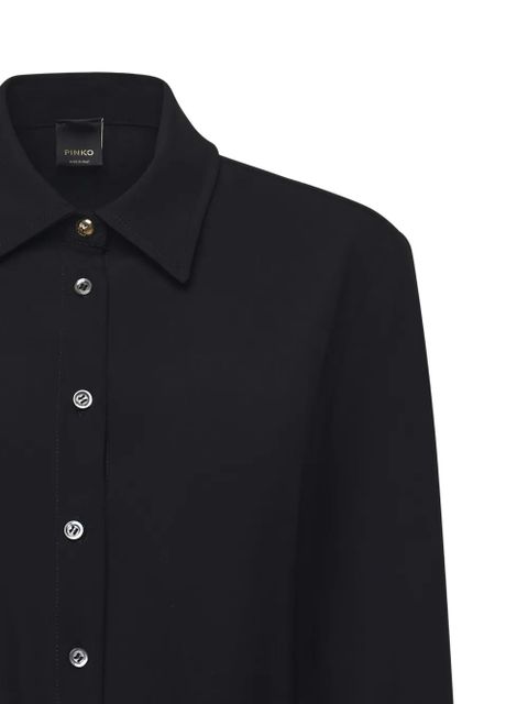 PINKO buttoned belted dress - Black