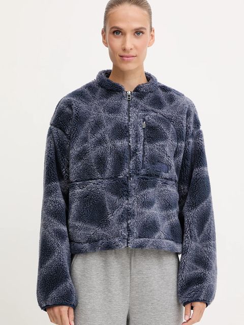The North Face bluza polarowa Extreme Pile damska kolor granatowy wzorzysta NF0A8D5XD3O1 - zdjęcie produktu nr 1