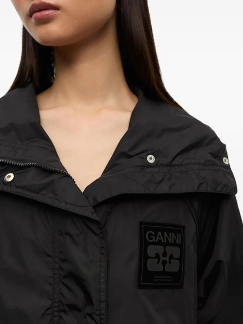 GANNI hooded jacket - Black
