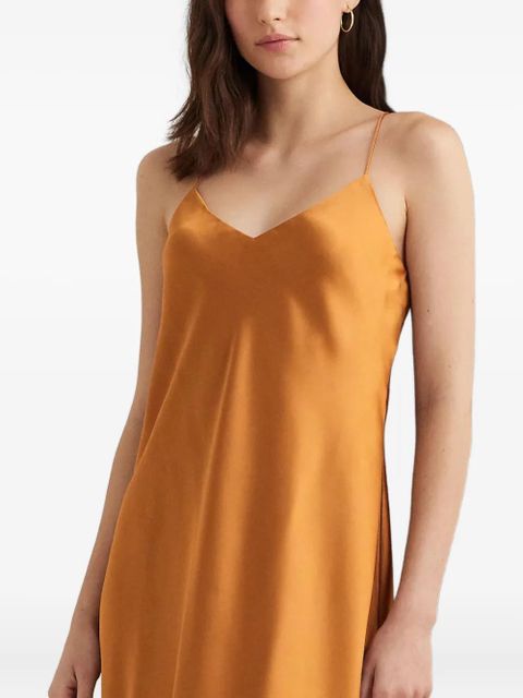 Lauren Ralph Lauren V-neck midi dress - Orange - zdjęcie produktu nr 2