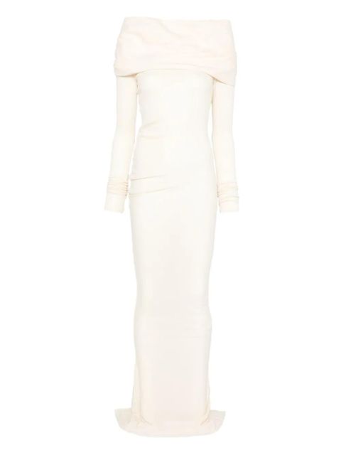 ENTIRE STUDIOS Cavalier draped maxi dress - Neutrals - zdjęcie produktu nr 1