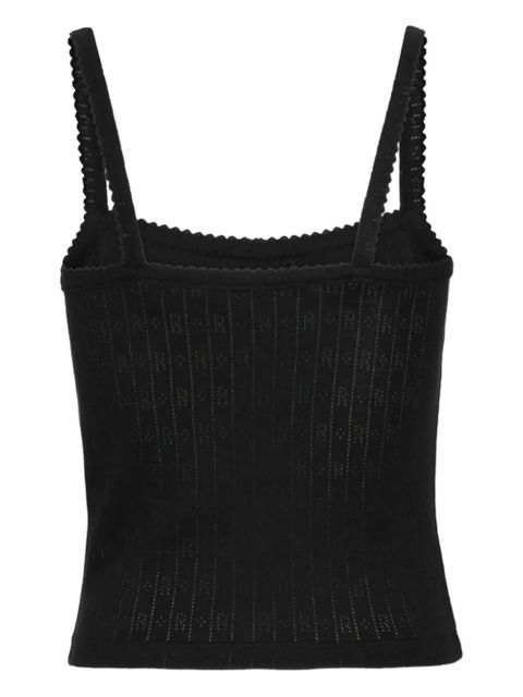 ROTATE BIRGER CHRISTENSEN pointelle top - Black