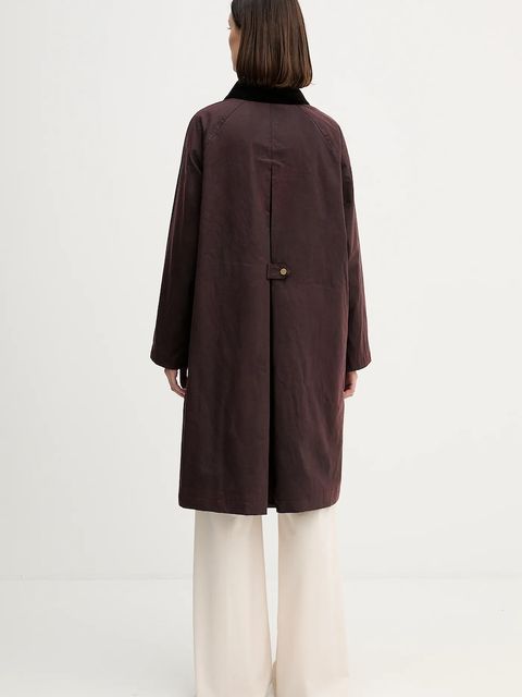 Hoss Intropia kurtka kolor bordowy przejściowa oversize 5452470