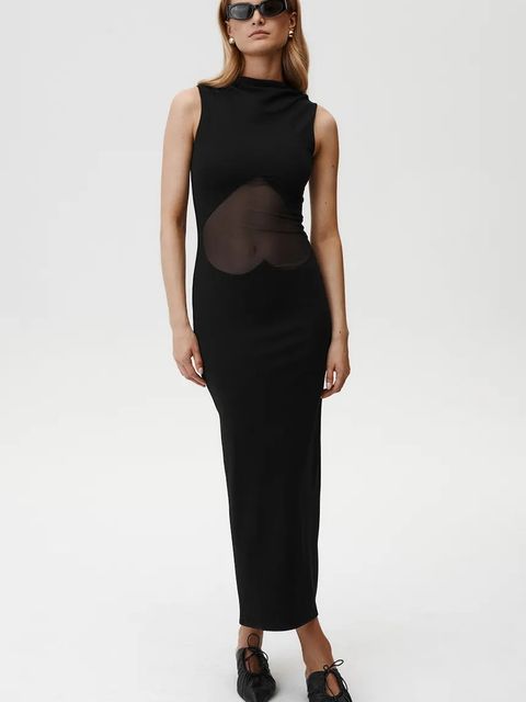 Undress Code sukienka Divine Dress kolor czarny midi dopasowana 886 - zdjęcie produktu nr 1