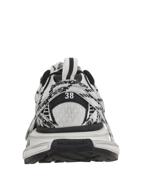 Balenciaga lace-up logo sneakers - White