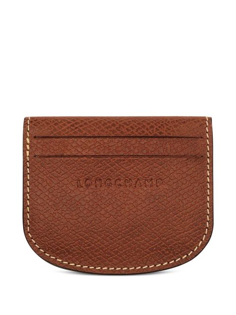 Longchamp Épure embossed leather cardholder - Brown - zdjęcie produktu nr 2