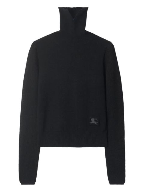 Burberry roll-neck logo sweater - Black - zdjęcie produktu nr 1