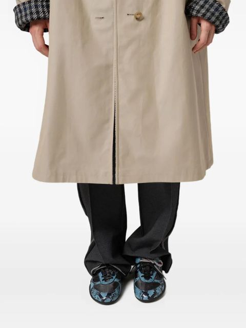 Miu Miu snakeskin-insert sneakers - Grey