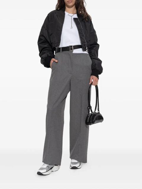 Sportmax cropped zip-fastening bomber jacket - Black