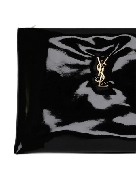 Saint Laurent logo-detail clutch bag - Black