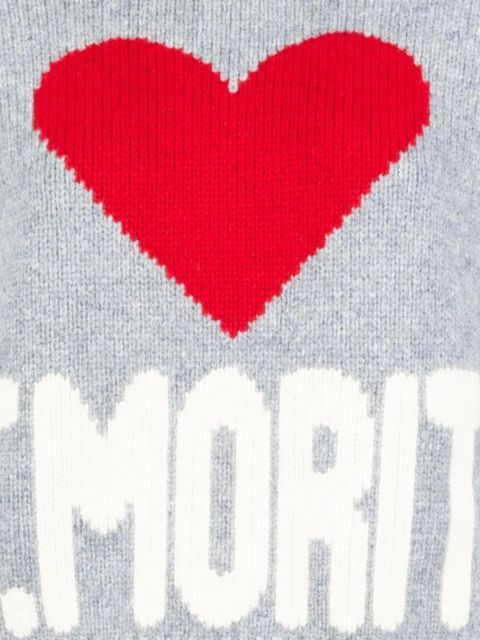 MC2 Saint Barth heart crew neck sweater - Grey - zdjęcie produktu nr 2