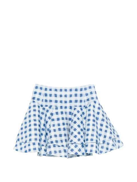 SANDRO check-pattern mini skirt - White - zdjęcie produktu nr 1