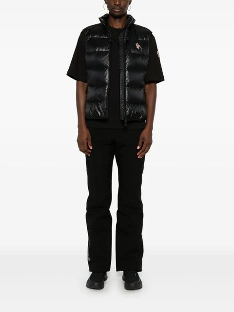 Moncler Grenoble logo-patch gilet - Black