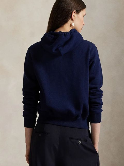 Polo Ralph Lauren bluza damska kolor granatowy z kapturem gładka 211971699 - zdjęcie produktu nr 2