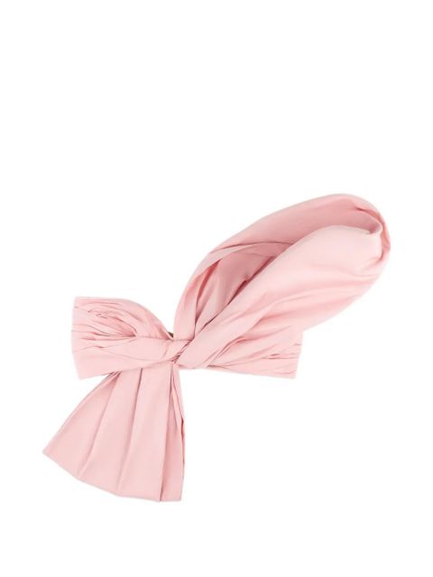 AREA knotted taffeta bandeau top - Pink - zdjęcie produktu nr 1