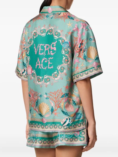 Versace silk shirt - Green