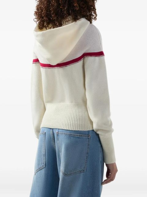 GCDS logo hooded jumpers - Neutrals