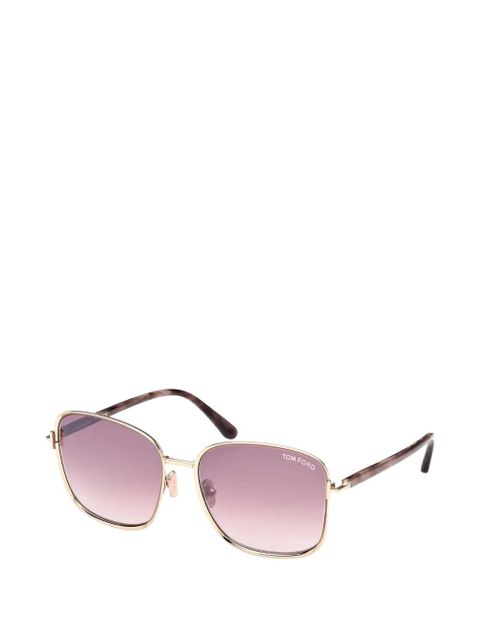 TOM FORD square full rim sunglasses - Gold - zdjęcie produktu nr 2