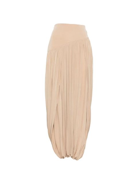 Ferragamo pleated ruffle-hem maxi skirt - Neutrals - zdjęcie produktu nr 1