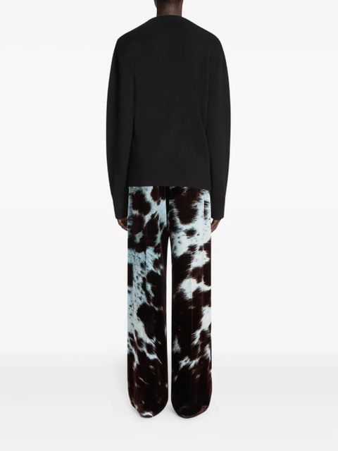 DRIES VAN NOTEN embellished wrap cardigan - Black
