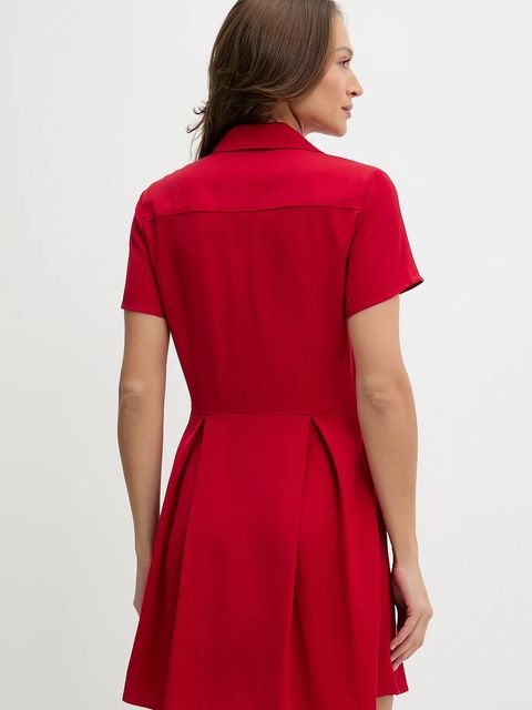 Tommy Hilfiger sukienka kolor czerwony mini prosta WW0WW45819 - zdjęcie produktu nr 2
