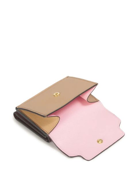 Marni tri-fold saffiano-leather wallet - Pink