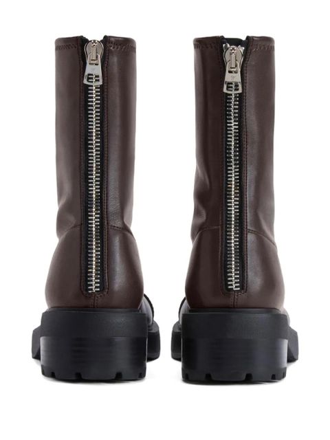 Giuseppe Zanotti Junney zip-detail ankle boots - Brown - zdjęcie produktu nr 2