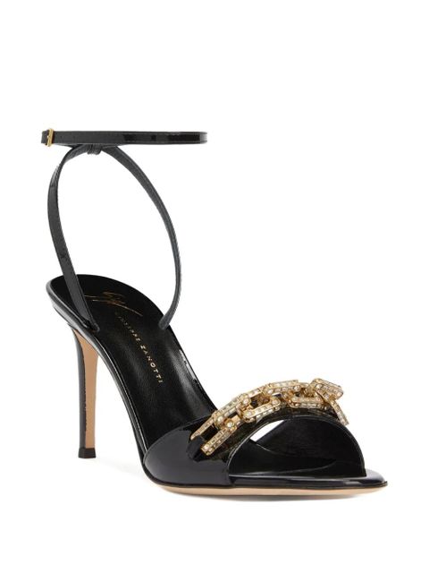 Giuseppe Zanotti Evry crystal-embellished sandals - Black - zdjęcie produktu nr 2