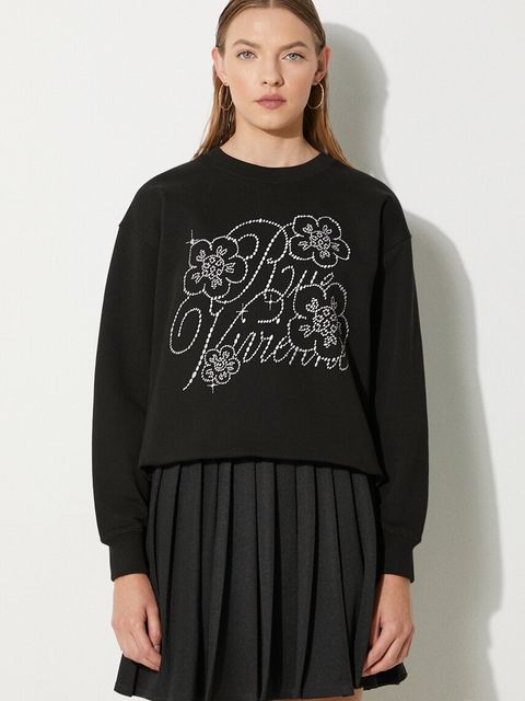 Kenzo bluza bawełniana Constellation Emb Classic damska kolor czarny z aplikacją FE62SW1654MF.99J - zdjęcie produktu nr 1