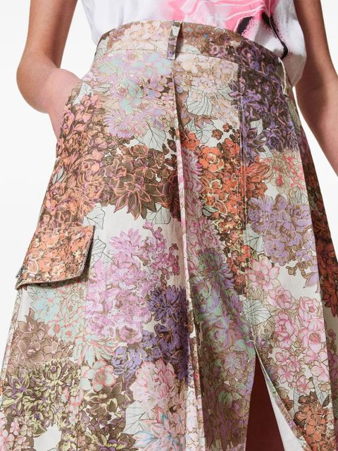 TWINSET floral-print skirt - Neutrals