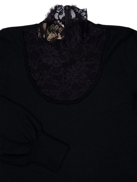 Valentino Garavani lace-detail sweater - Black - zdjęcie produktu nr 2