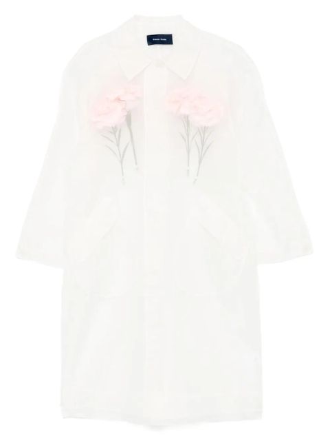 Simone Rocha stuffed carnation coat - Neutrals - zdjęcie produktu nr 1