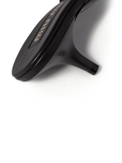 Miu Miu mesh heeled mules - Brown - zdjęcie produktu nr 2