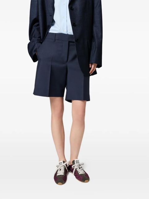 Miu Miu Plume technical fabric and suede sneakers - Purple